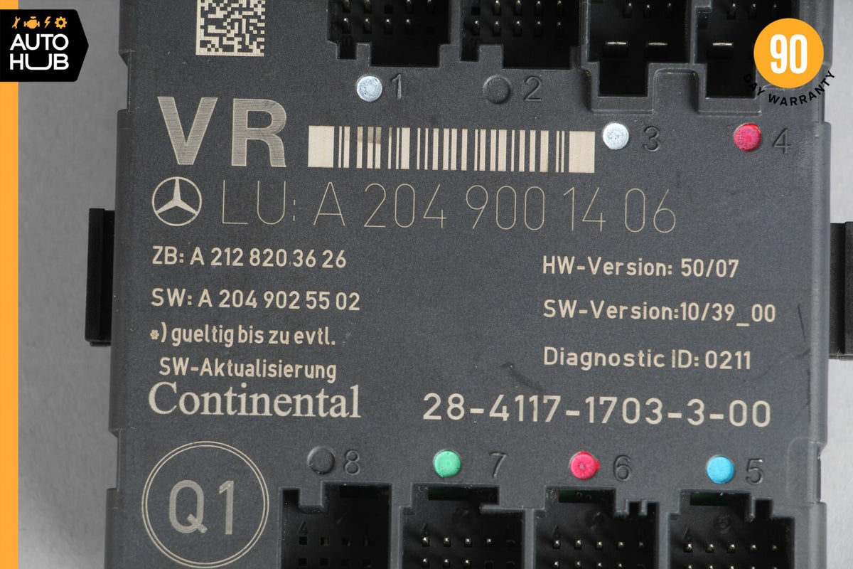 08-18 Mercedes W204 C250 E400 CLS400 Front Right Side Door Control Module OEM - photo 11