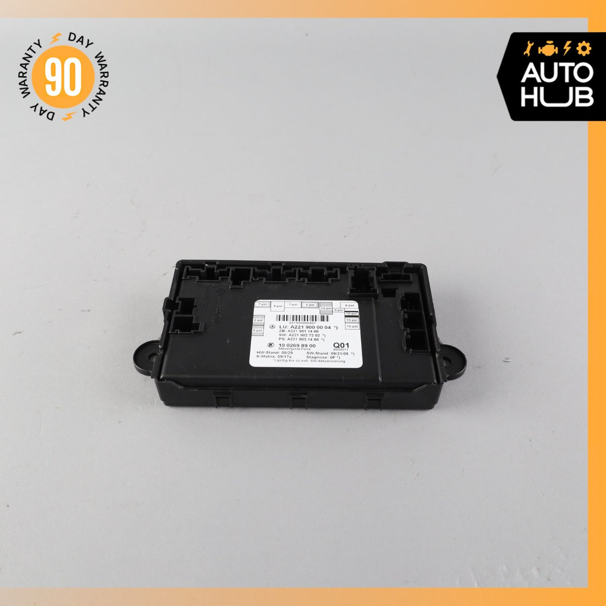 07-13 Mercedes W221 S63 AMG S400 Rear Right or Left Side Door Control Module OEM - photo 5