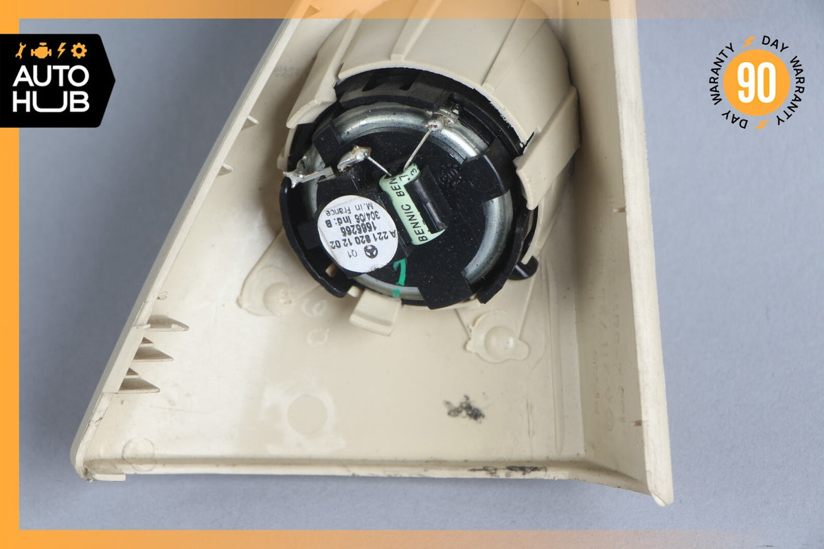 03-06 Mercedes W211 E500 E55 Tweeter Speaker Cover Left Driver Side Beige OEM - photo 9