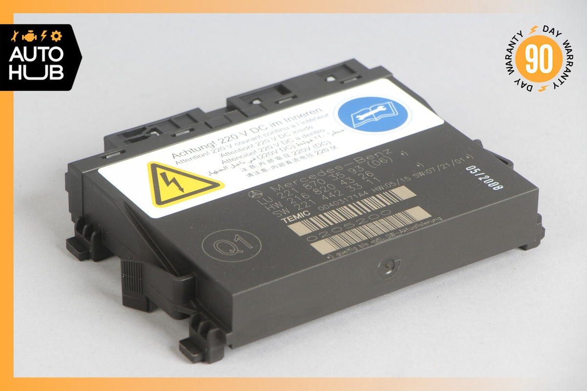 07-10 Mercedes W221 S550 S63 Front Left or Right Seat Contour Control Module OEM - photo 1