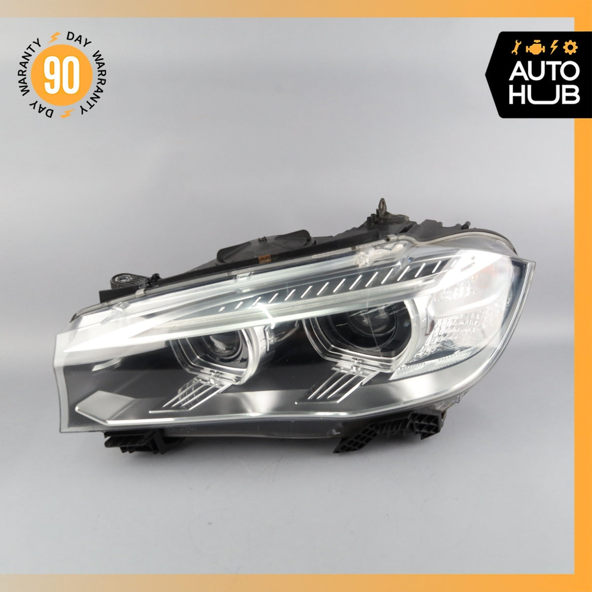 14-19 BMW F15 X5 X6M Left Driver Side Xenon HID Headlight Lamp 7424177  OEM - photo 2