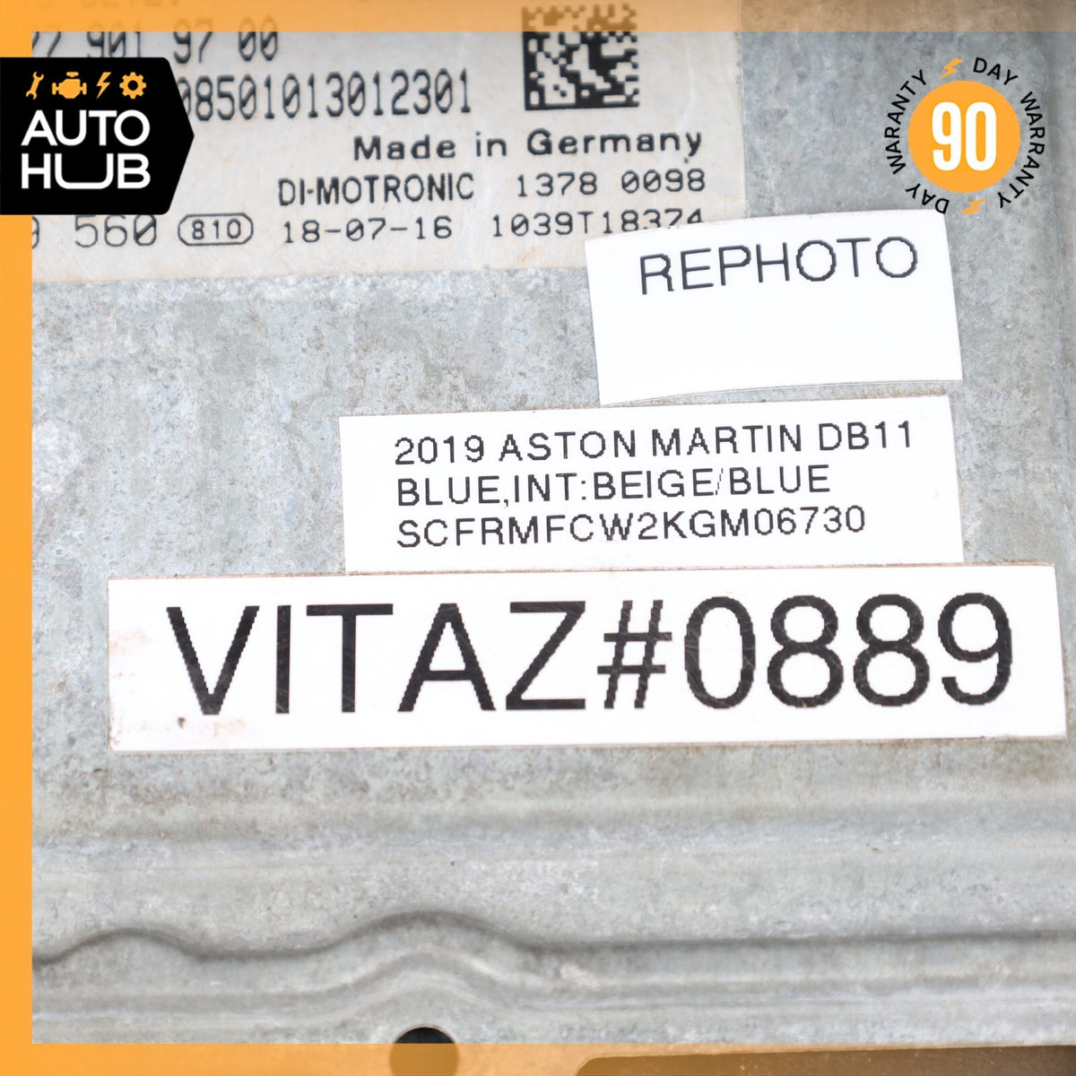 18-23 Aston Martin DB11 M177 ECU Engine Control Module Unit OEM 7K MILES - photo 15