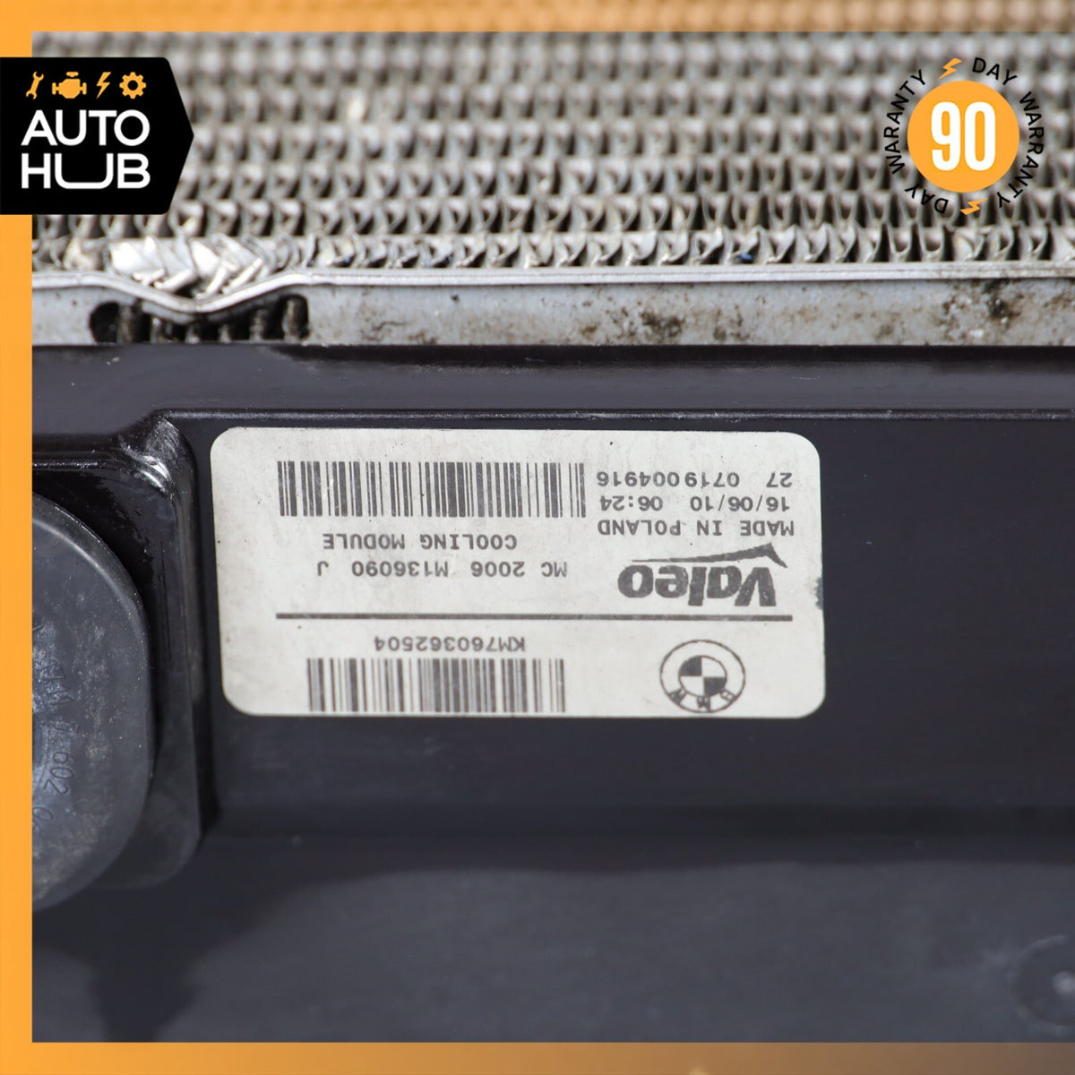 10-19 BMW F10 550i 650i Cooling Radiator A/C Condenser Oil Cooler OEM - photo 16