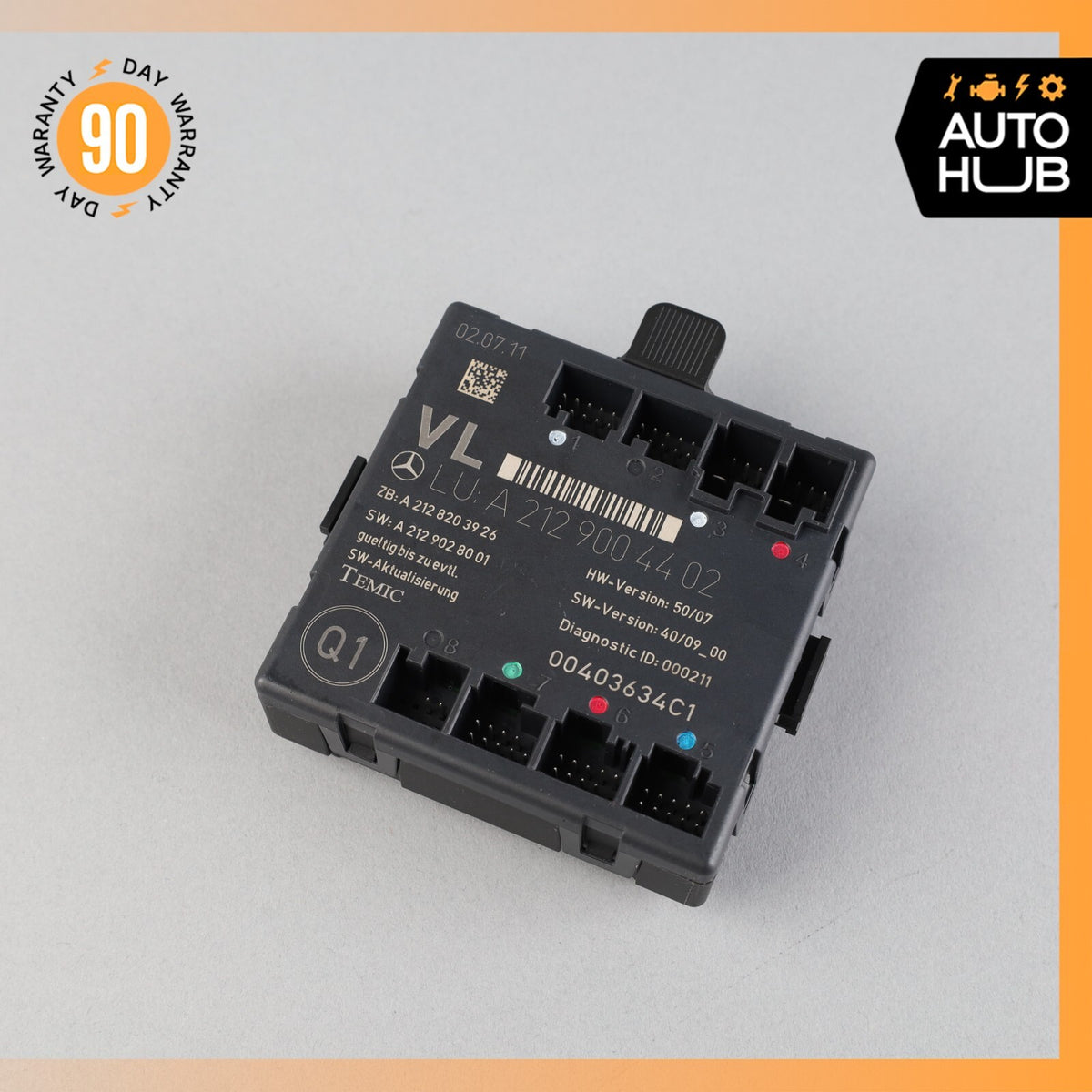 08-18 Mercedes W207 E350 SLK350 E400 Front Left Side Door Control Module OEM - photo 1