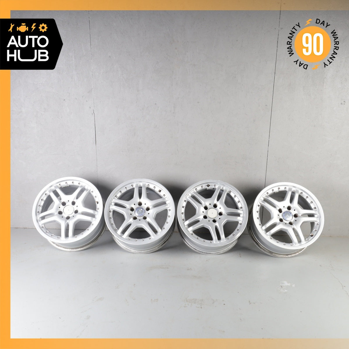 Mercedes R170 SLK230 SLK320 8 x 17 17" Wheel Rim Rims Set of 4 Aftermarket - photo 1