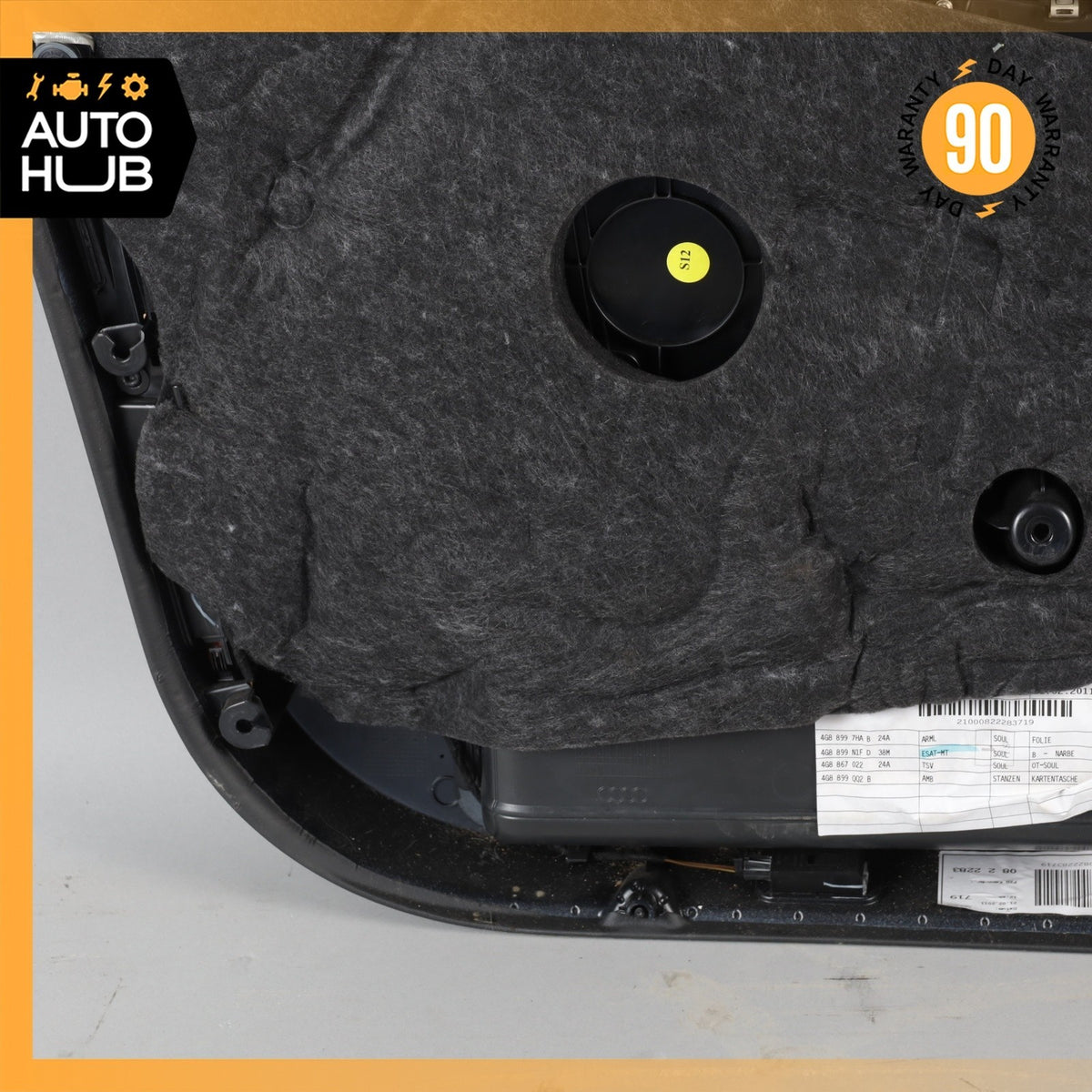 12-18 Audi 4G8 A7 S7 Front Right Passenger Door Panel Cover Trim Black Wood OEM - photo 15