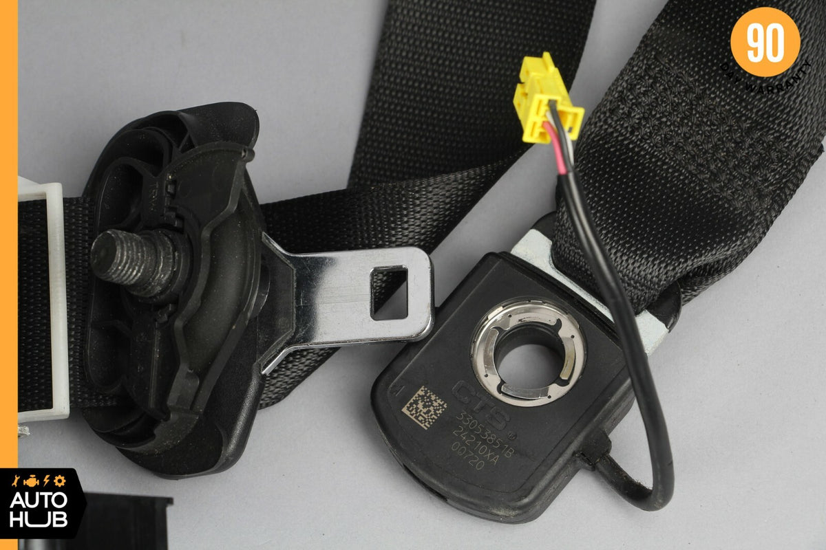 10-13 Mercedes W221 S400 S63 AMG Seat Belt Front Right Passenger Side Black OEM - photo 9