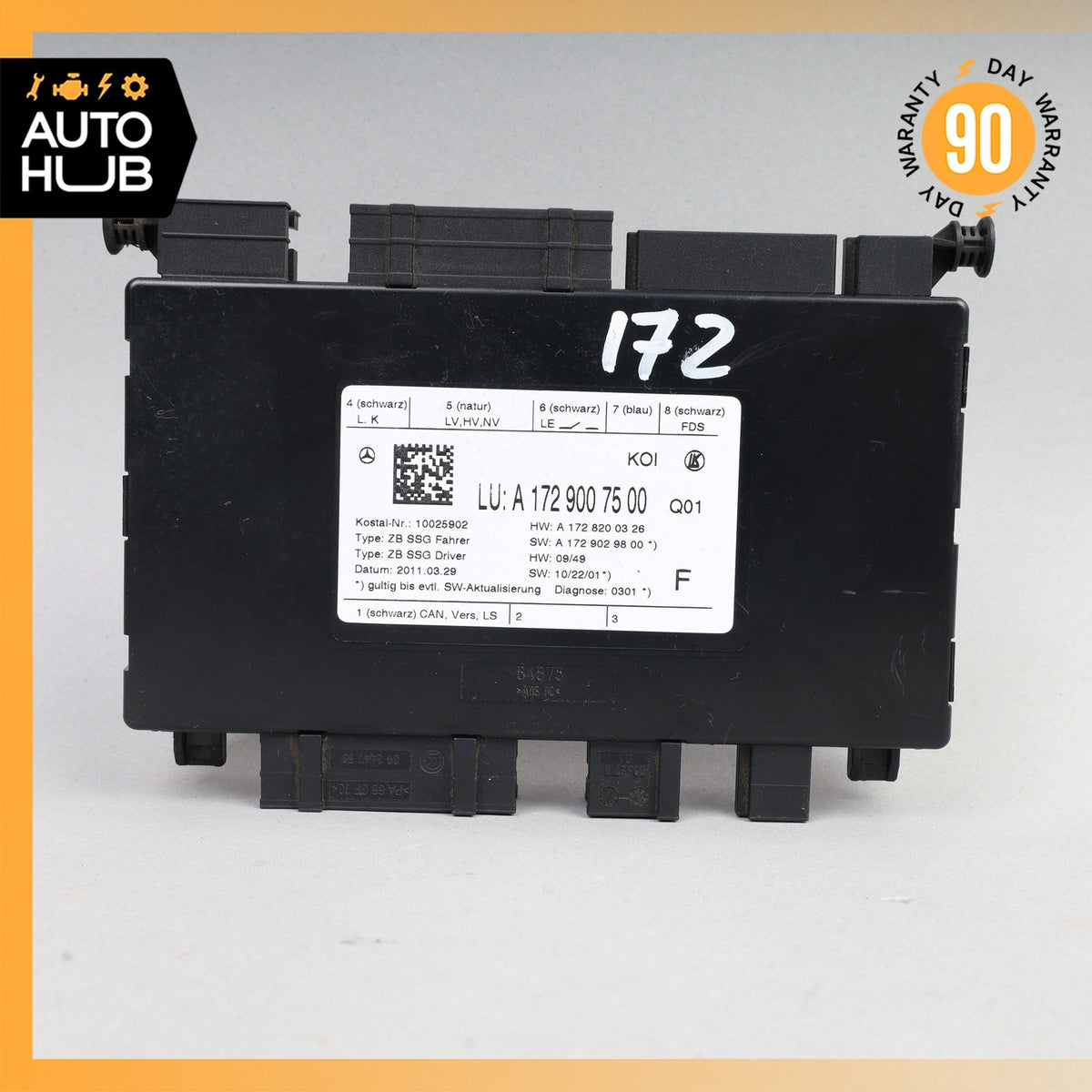 08-18 Mercedes R172 SLK350 E550 CLS63 Seat Control Module Front Left Side OEM - photo 5