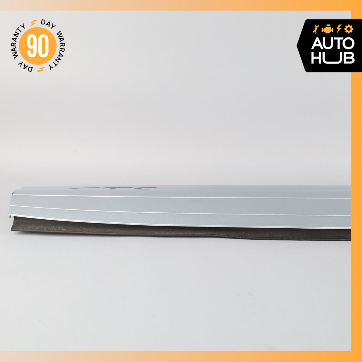 15-18 Porsche Cayenne 958 GTS Front Left Lower Door Molding Silver OEM - photo 8