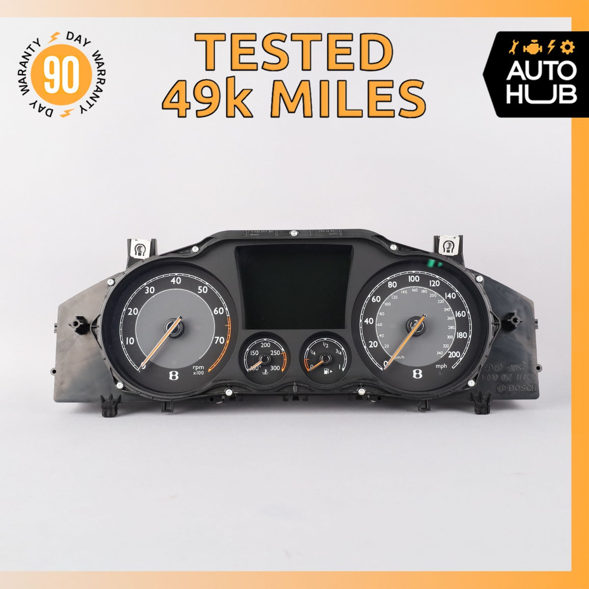 13-14 Bentley Continental GTC GT Instrument Cluster Speedometer OEM 49k - photo 1