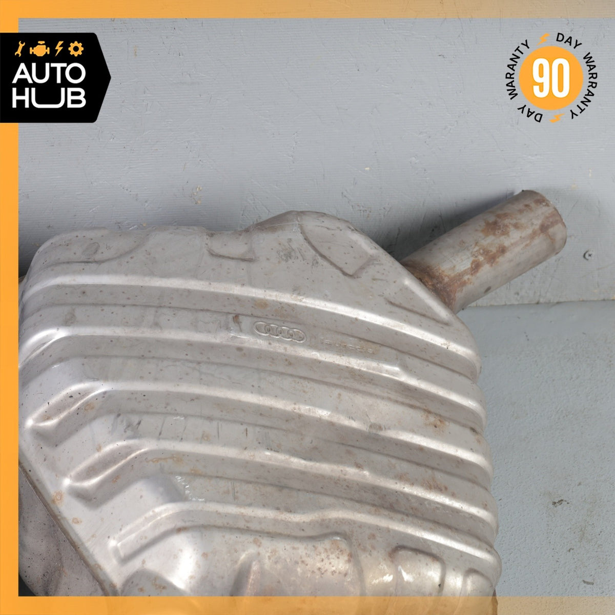 11-12 Audi D4 A8 4.2L V8 Left & Right Exhaust Muffler Mufflers Tips OEM - photo 17