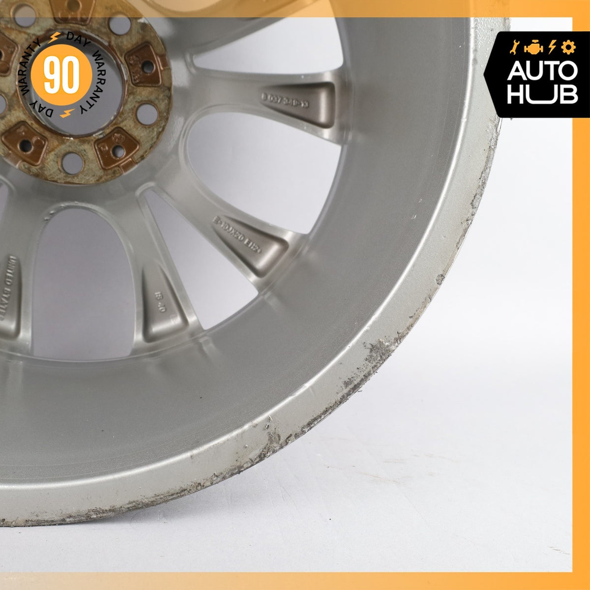 BMW E70 X5 10 x 20 20" Style 227 Front Wheel Rim Silver 8037349 OEM - photo 12