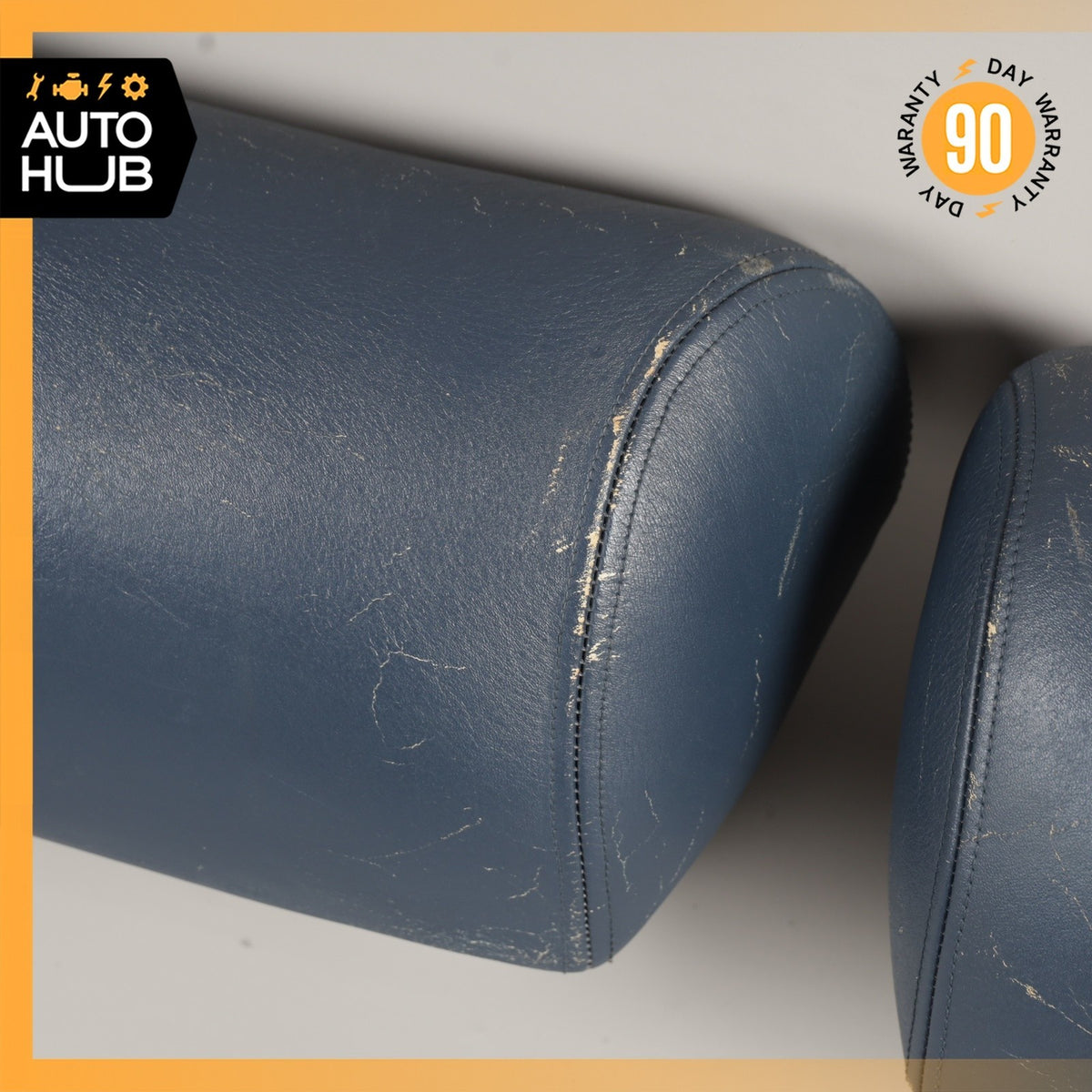 Rolls Royce Silver Spirit Rear Left & Right Seat Headrest Head Rest Set Blue OEM - photo 12