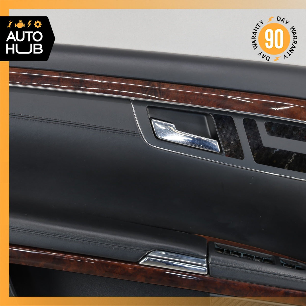 07-09 Mercedes W221 S600 Front Left Driver Side Door Panel Exclusive Black OEM - photo 3