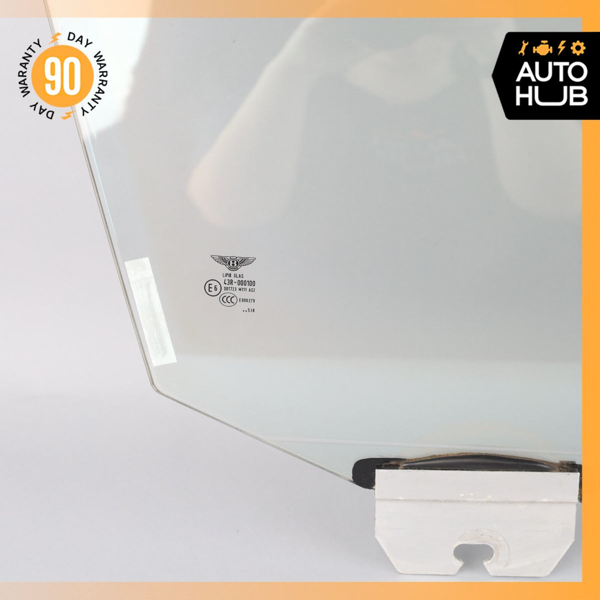 06-13 Bentley Continental Flying Spur Front Right Side Door Window Glass OEM - photo 3