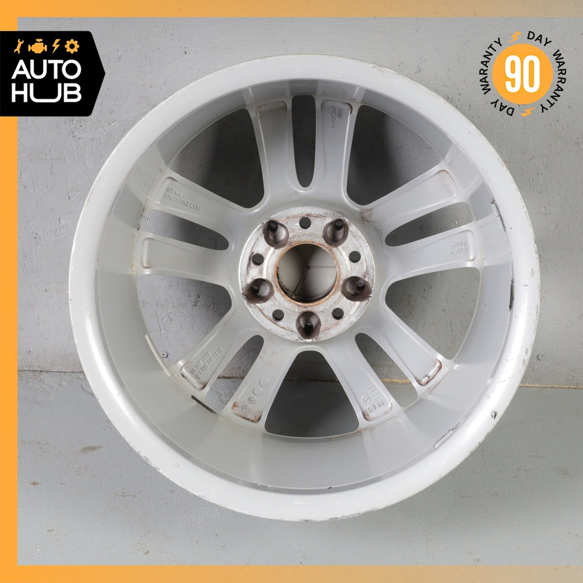 Mercedes W209 CLK350 SLK350 8.5 X 17 17" Rear Wheel Rim Silver 2094014302 OEM - photo 10