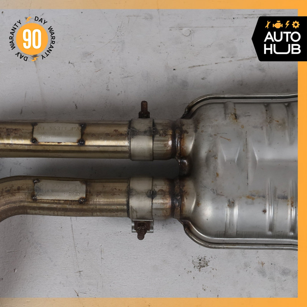 99-02 Bentley Arnage 6.8L V8 Exhaust Silencer Resonator Midpipe PJ55315PA OEM - photo 4