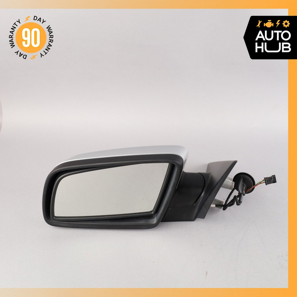 08-10 BMW E60 535i 550i 528i Left Rear View Door Mirror Silver OEM - photo 2