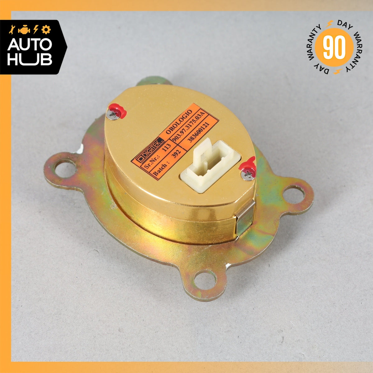 00-07 Maserati M138 4200 Coupe 3200 Center Dashboard Analog Gold Clock OEM 31k - photo 6