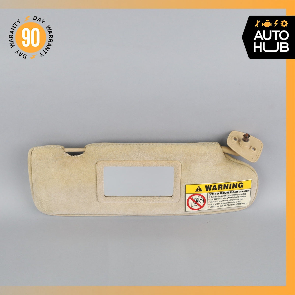00-04 Aston Martin DB7 Vantage Right Side Sunvisor Sun Visor Suede OEM 38k - photo 2