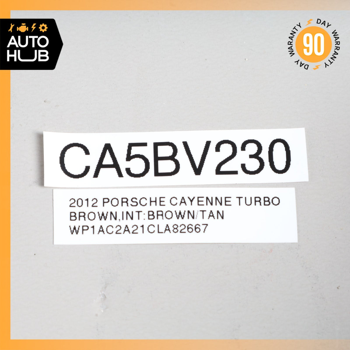 11-18 Porsche Cayenne 958 Sun Visor Sunvisor Left Side Suede Brown OEM - photo 20