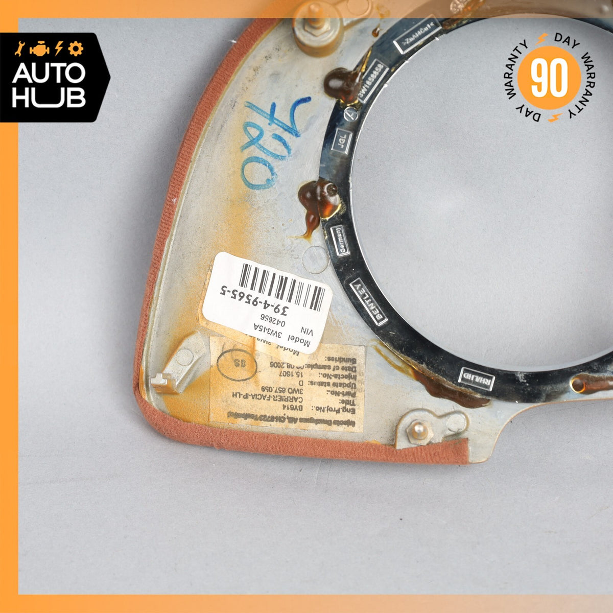 03-13 Bentley Continental GT GTC Dash Panel Speedometer Bezel Trim Wood OEM - photo 13