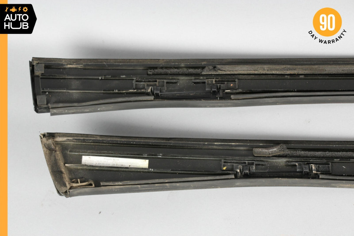 Mercedes W204 C300 C350 Exterior Roof Molding Inner Port Bag Cover Set of 2 OEM - photo 8