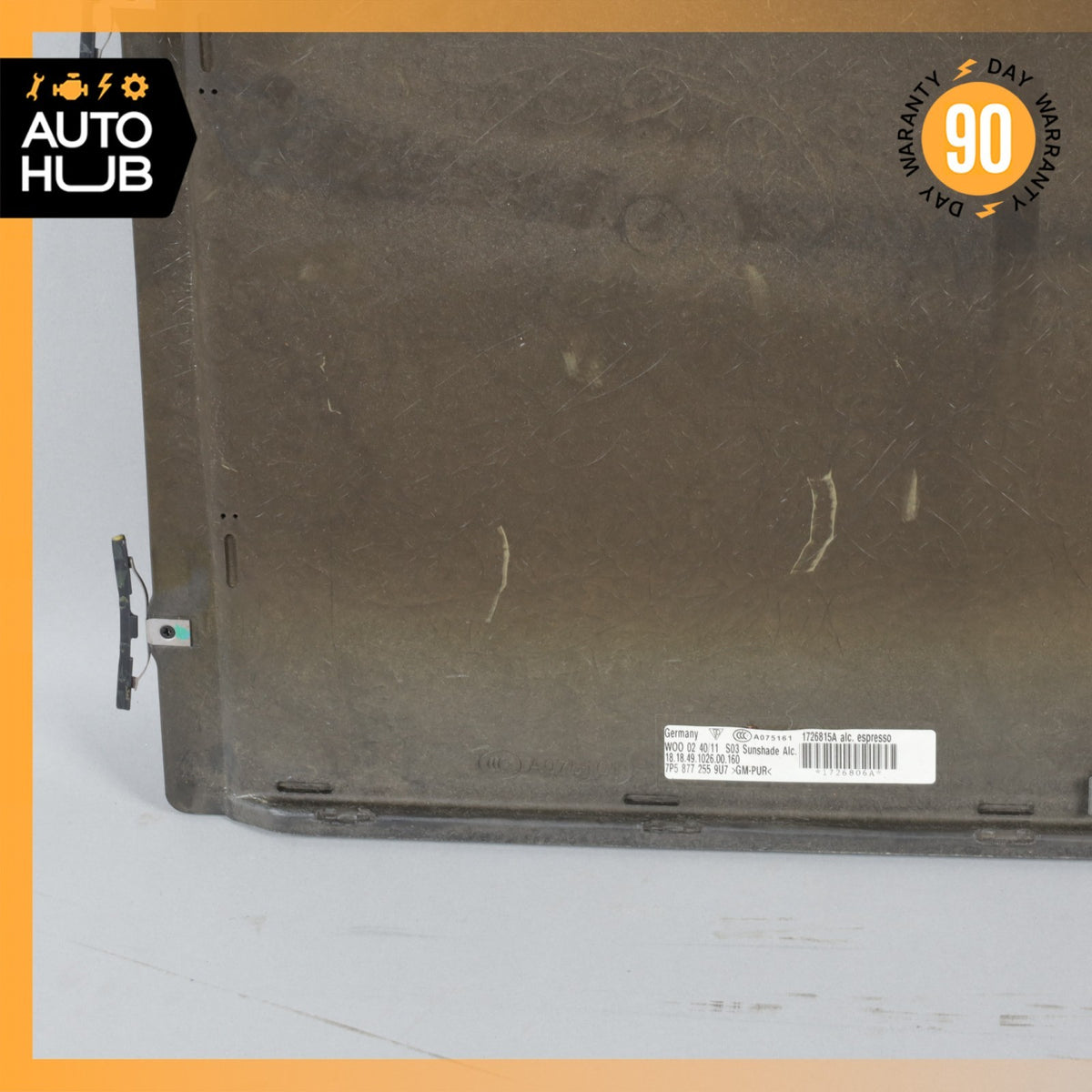 Porsche Cayenne 958 Turbo Headliner Sun Roof Sunroof Sun Shade Cover Suede OEM - photo 11