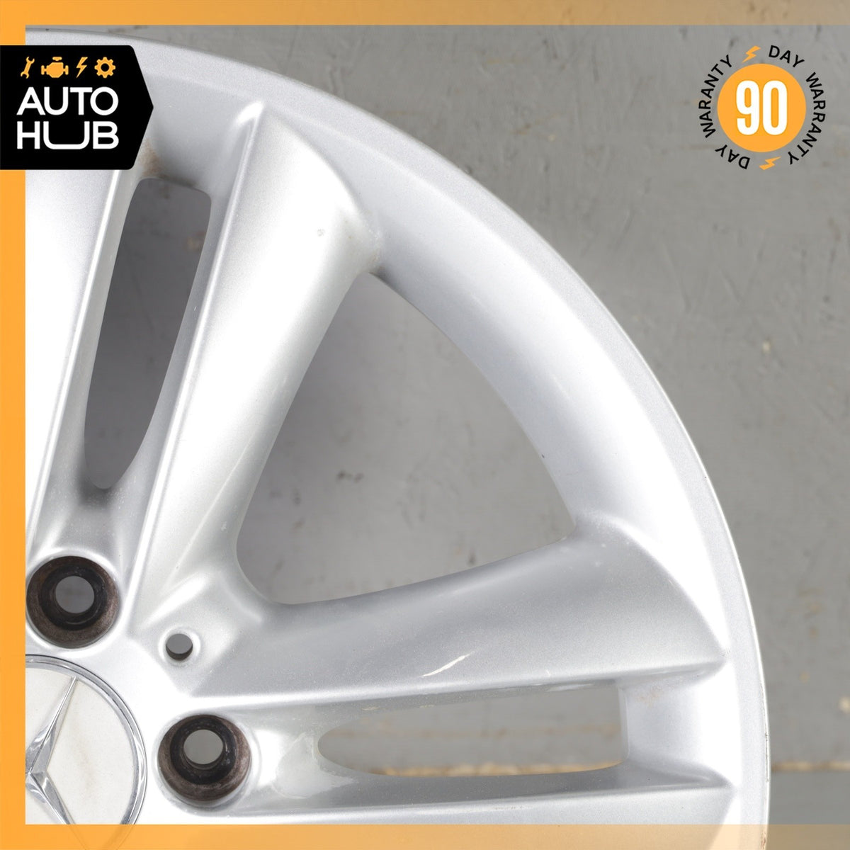 Mercedes W209 CLK350 SLK350 7.5 x 17 17" Front Wheel Rim Silver 2094014102 OEM - photo 3