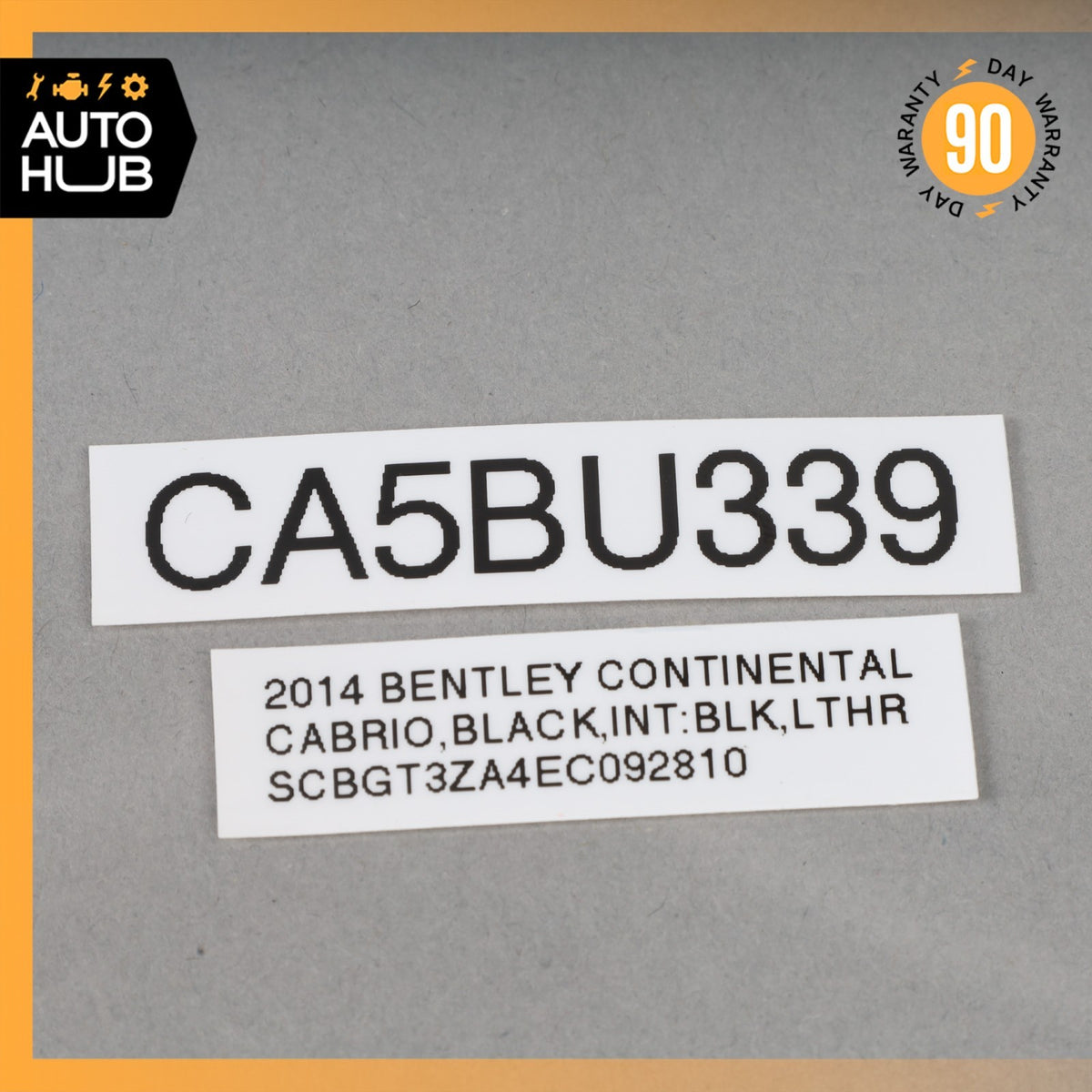 Bentley Continental GTC GT Front Left or Right Side Seat Vent Trim OEM 32k - photo 8