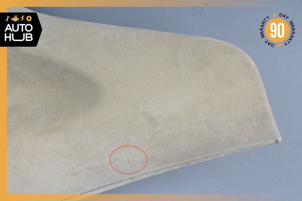 06-11 Mercedes W219 CLS55 CLS63 AMG C Pillar Trim Panel Left Suede Beige OEM - photo 2