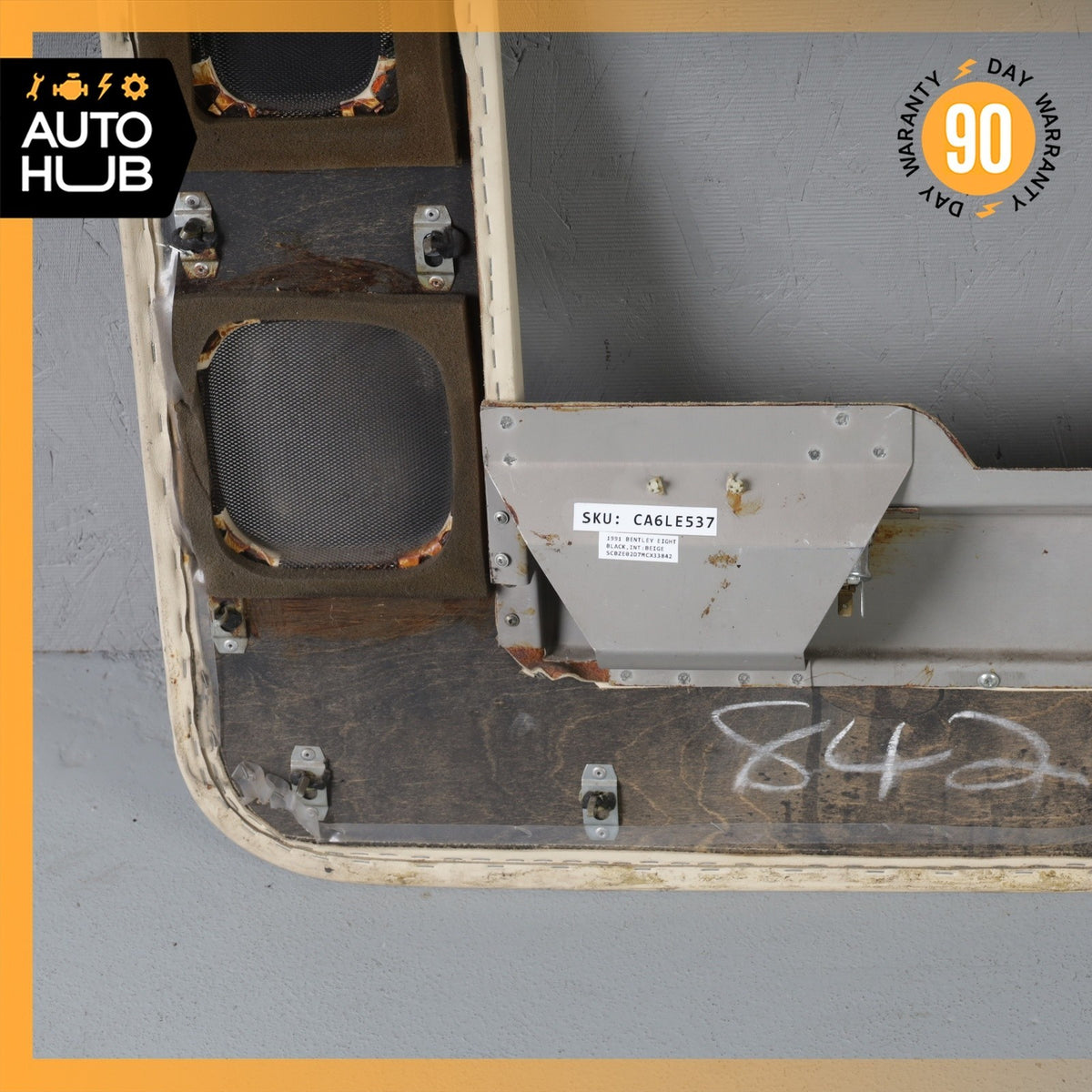 90-95 Bentley Eight Rolls Royce Silver Spirit Rear Left Side Door Panel OEM 56k - photo 16