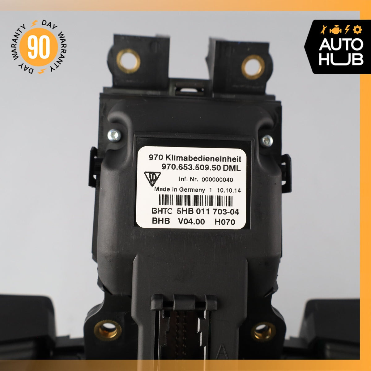 14-16 Porsche Panamera 970 Rear Console Climate Control Switch Control OEM - photo 14