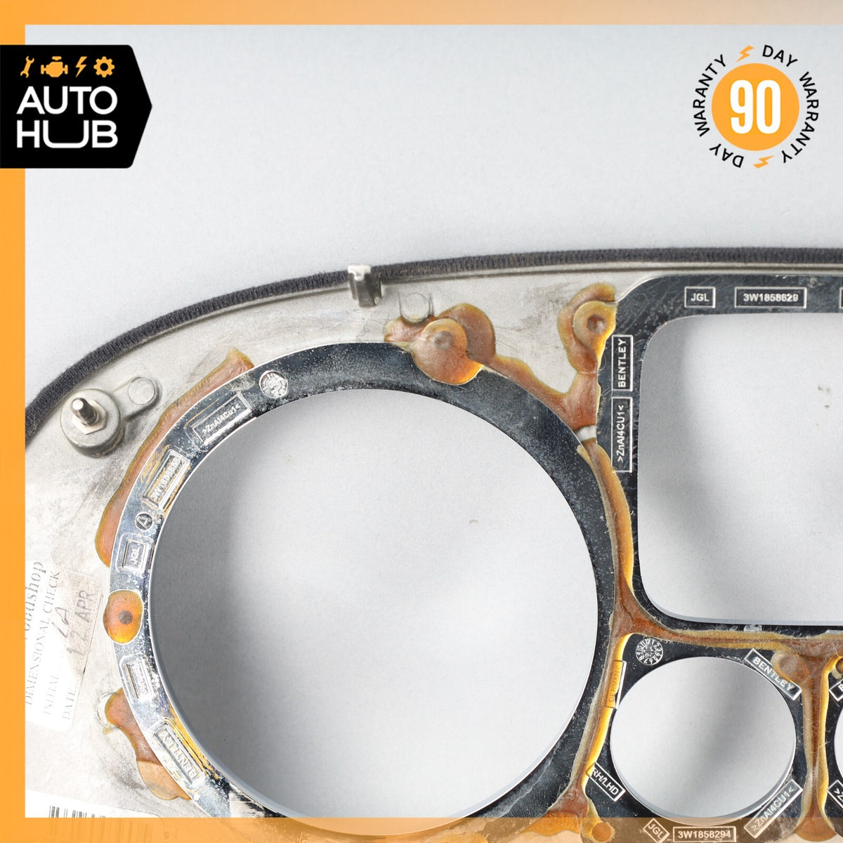 03-13 Bentley Continental GT GTC Dash Panel Speedometer Bezel Trim Wood OEM 31k - photo 13