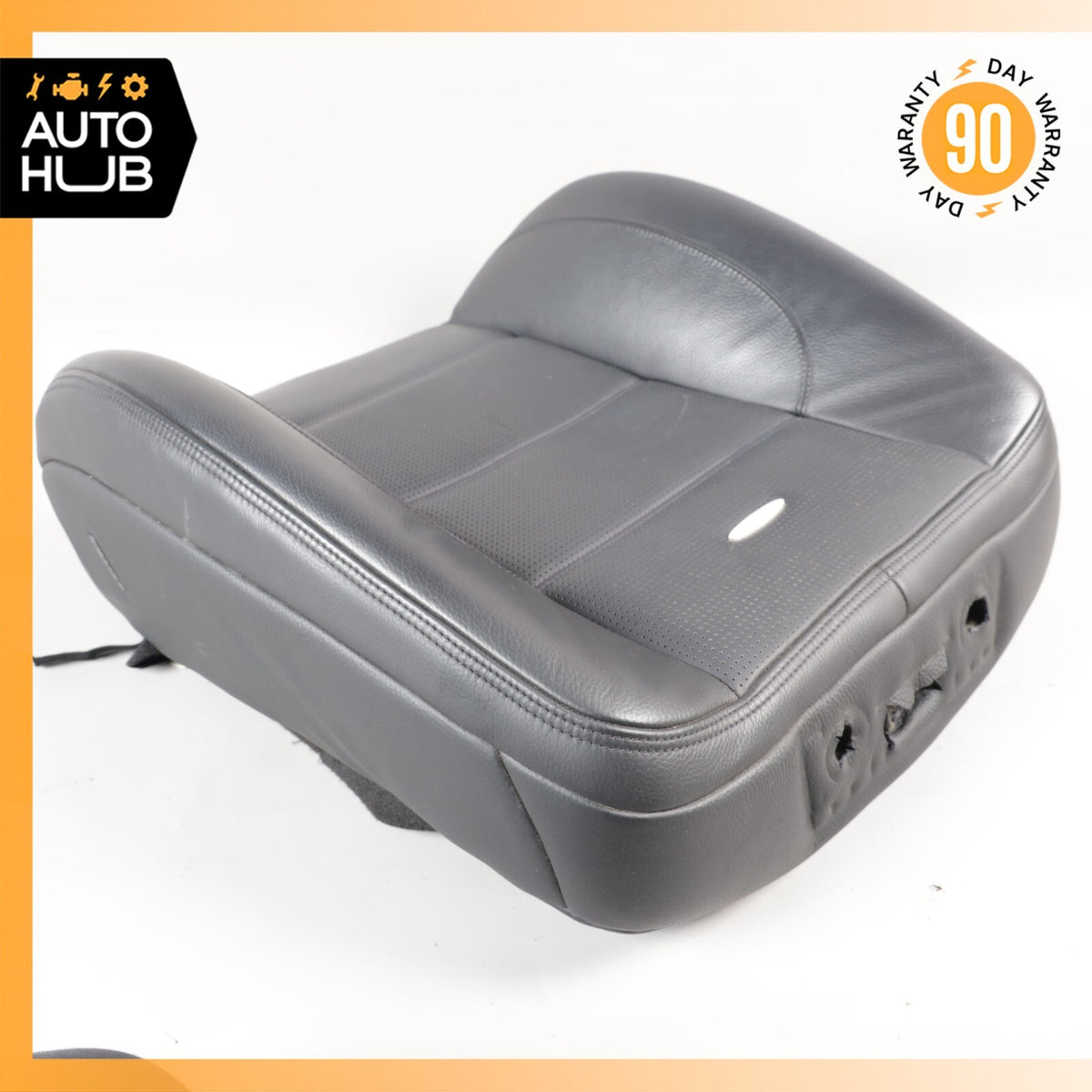 08-13 Mercedes W221 S63 AMG Front Left Driver Side Seat Upper Cushion Black OEM - photo 12
