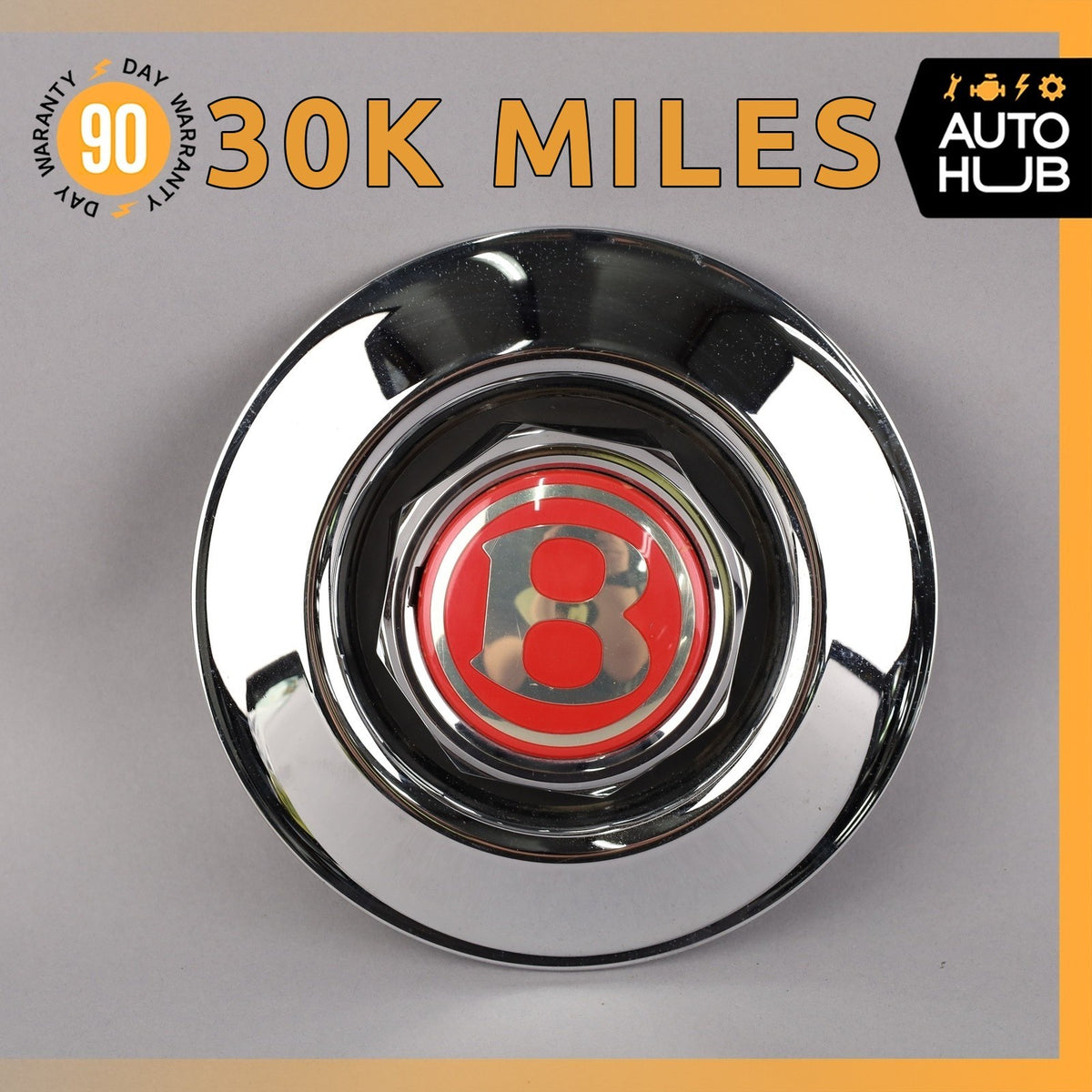 00-02 Bentley Arnage Wheel Center Hub Cap Cover OEM 30k - photo 1