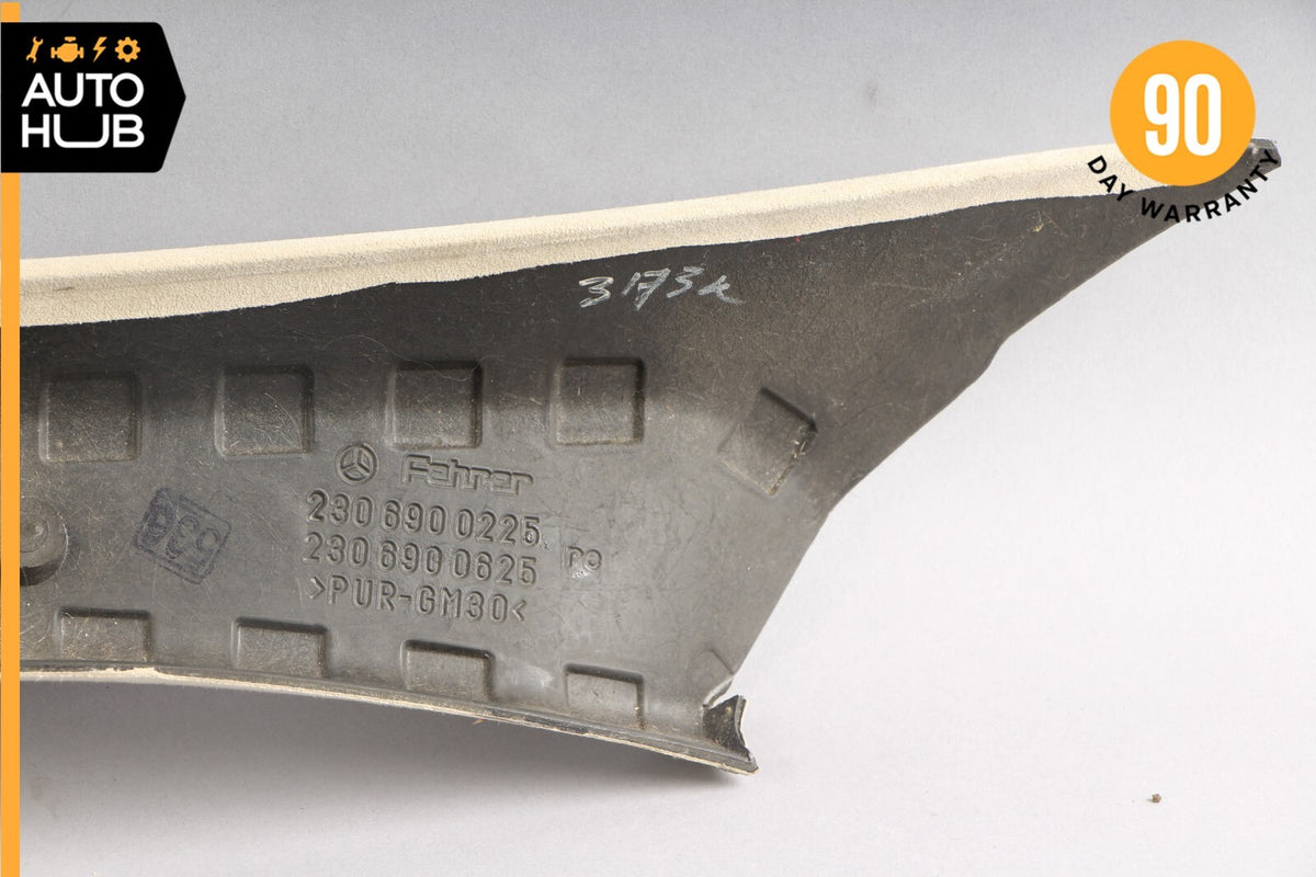 Mercedes R230 SL500 SL55 Front Right Interior Trim Panel A Pillar Suede OEM - photo 10