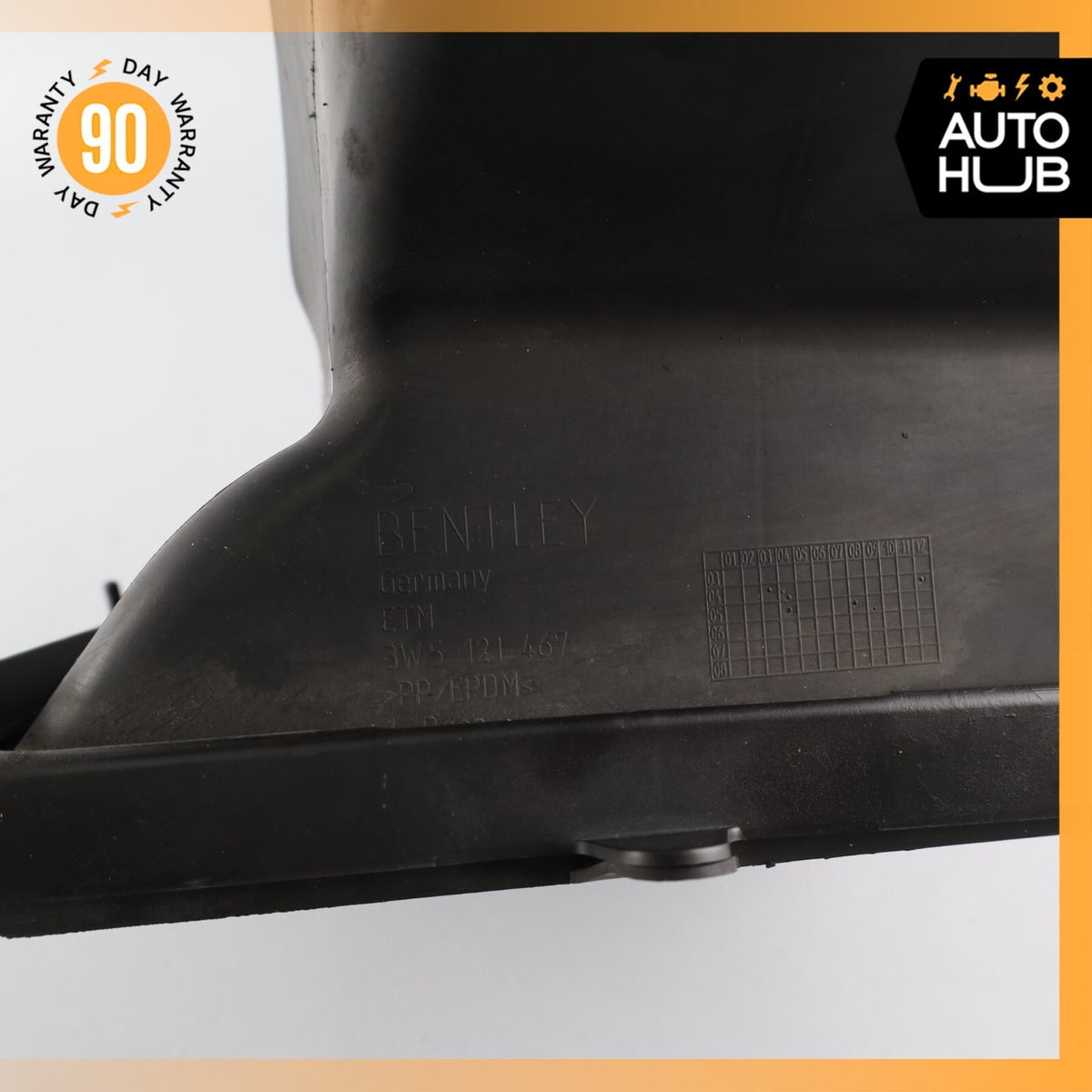 Bentley Continental Flying Spur Left Side Intercooler Air Duct Shroud OEM 56k - photo 6