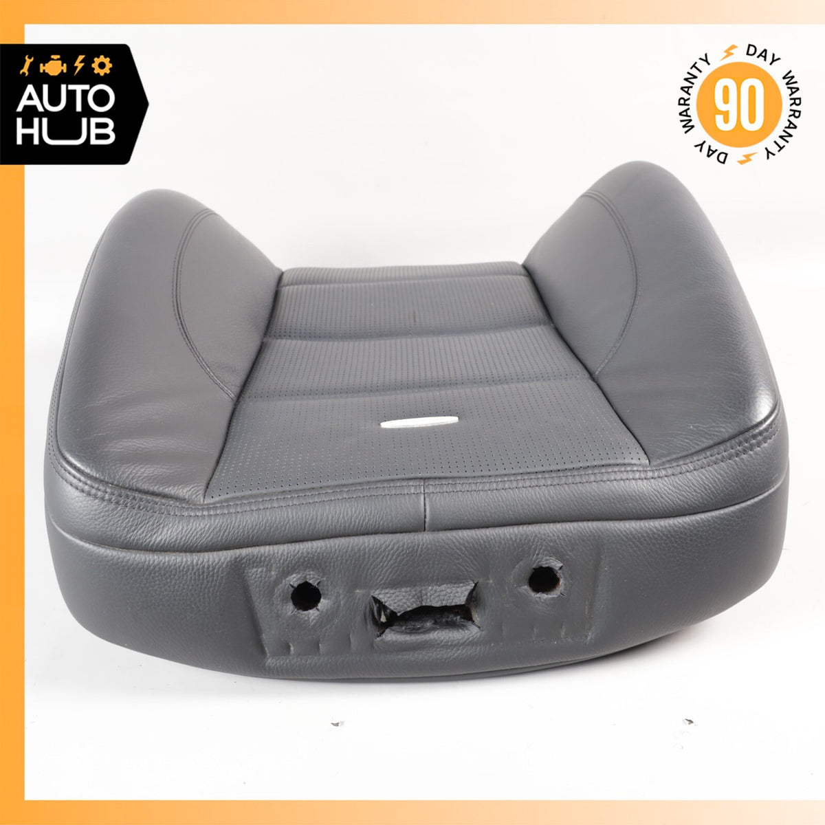 08-13 Mercedes W221 S63 AMG Front Left Driver Side Seat Upper Cushion Black OEM - photo 11