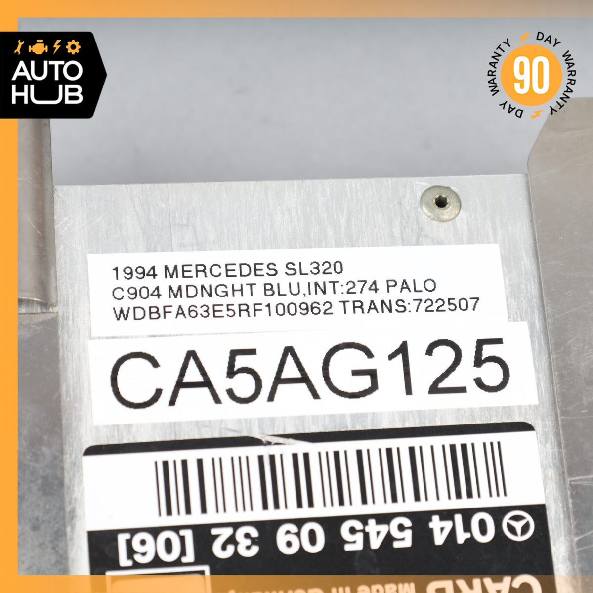 1994 Mercedes R129 SL320 Carb MAS Control Unit 0145450932 OEM - photo 11