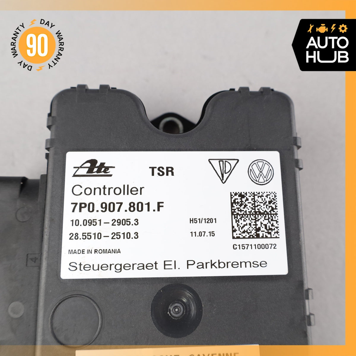 11-18 Porsche Cayenne 958 Electronic Parking Brake Control Module 7P0907801F OEM - photo 8