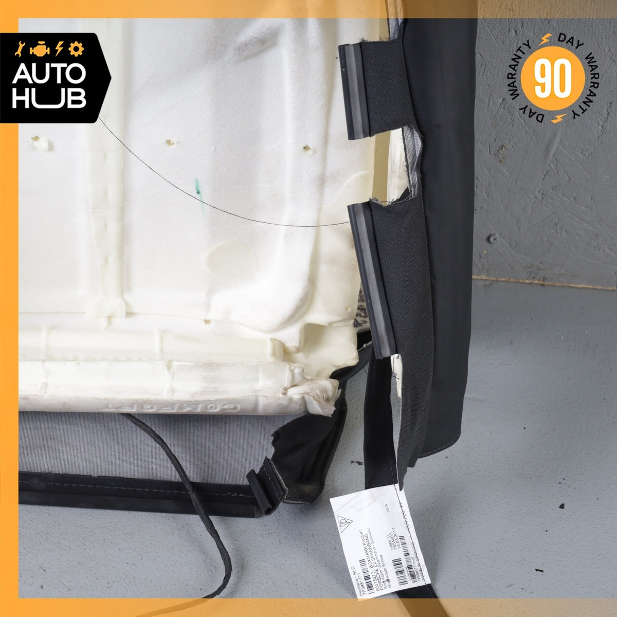 15-18 Porsche Macan 95B Front Right Side Seat Upper Cushion Leather Black OEM - photo 16