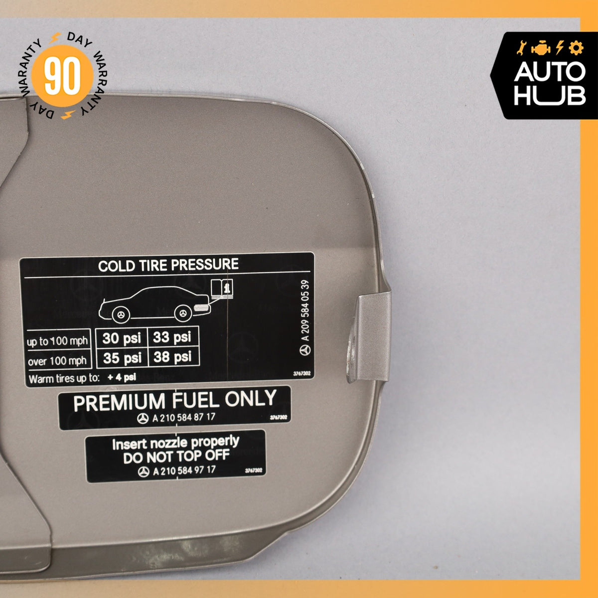 03-09 Mercedes W209 CLK500 CLK320 Convertible Fuel Gas Tank Filler Door Lid OEM - photo 6