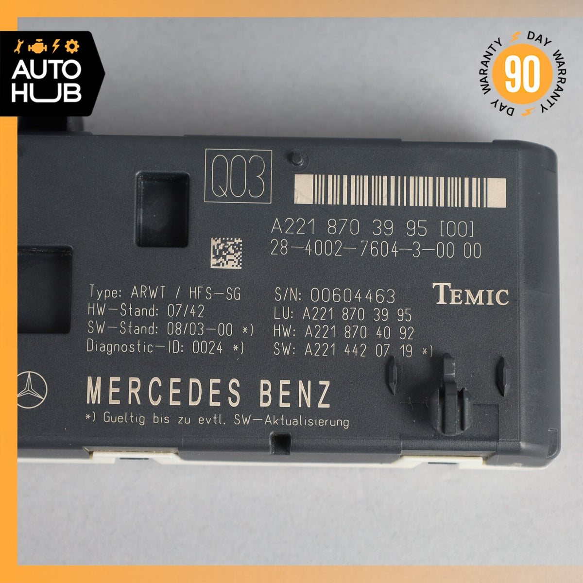 07-14 Mercedes W221 S400 CL550 S550 Trunk Release Remote Open Close Module OEM - photo 7