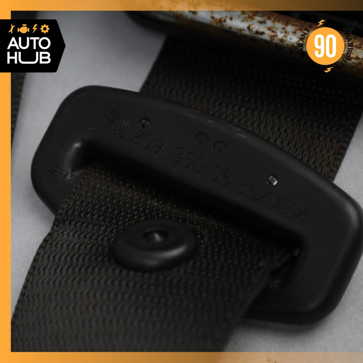 03-09 Mercedes W209 CLK500 CLK350 Rear Left or Right Side Seat Belt Black OEM - photo 13
