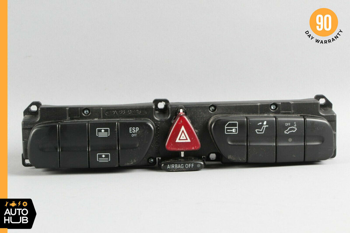 01-04 Mercedes W203 C320 CLK500 Hazard Light Control Switch 2038215258 OEM - photo 1