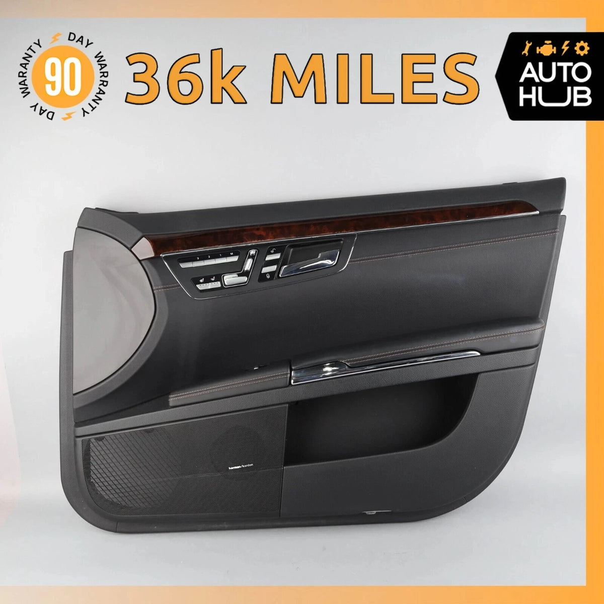 10-13 Mercedes W221 S63 S550 Front Right Side Interior Door Panel Black OEM 36k - photo 1