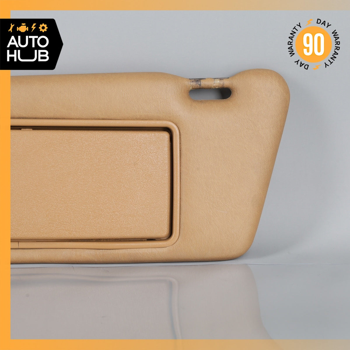 90-95 Mercedes W124 300E E320 Left Driver Side Sun Visor Sunvisor Brown OEM - photo 3