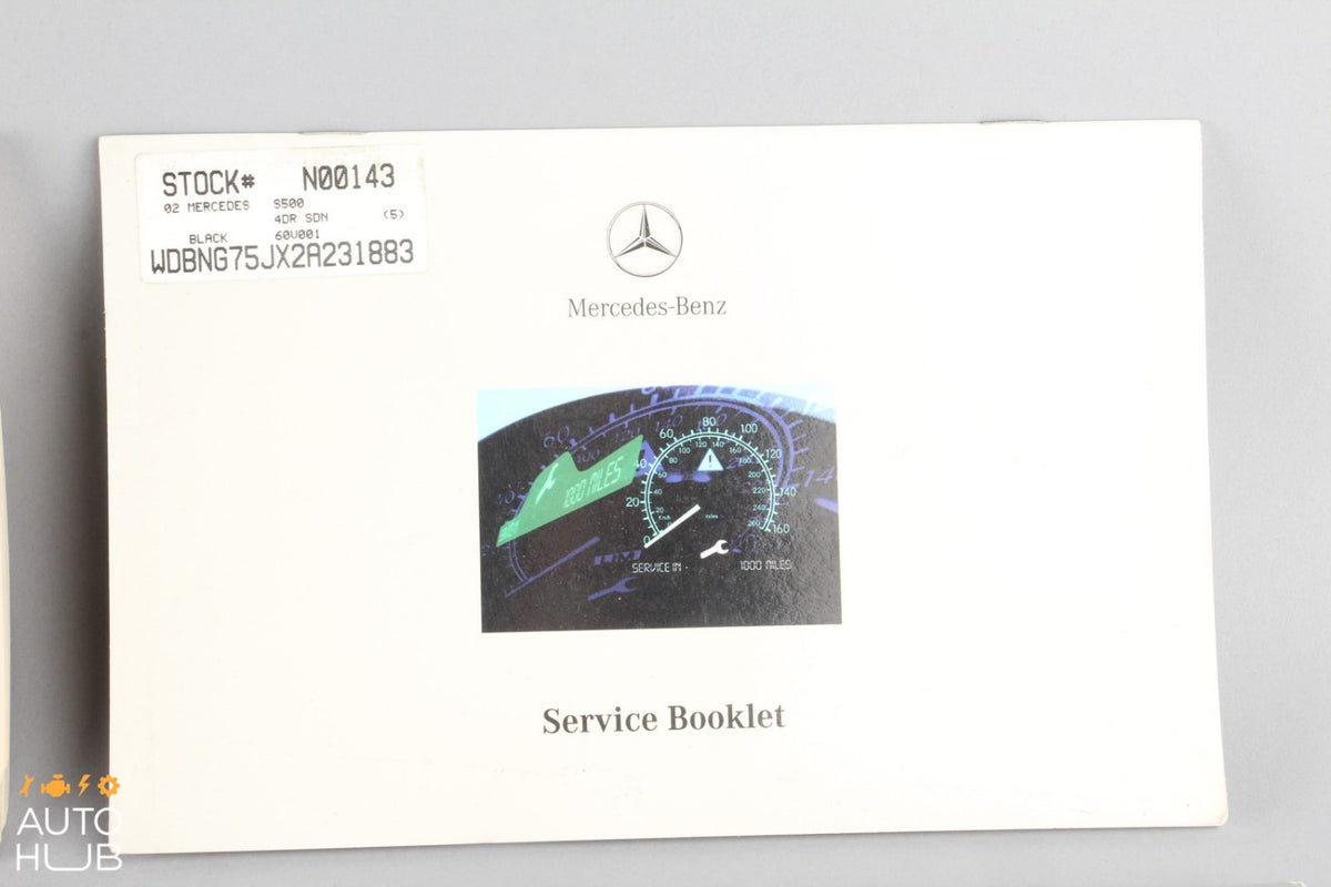 2002 Mercede-Benz W220 S500 Owner's Operator's Manual Book OEM - photo 4