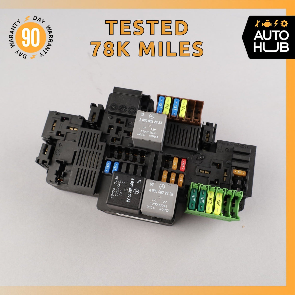 17-20 Mercedes X253 GLC300 E300 E63 AMG Front Engine Fuse Box Relay OEM 78k - photo 1